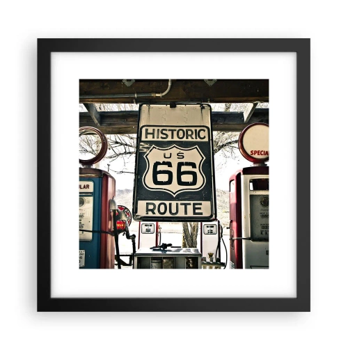 Poster in black frame - American Retro Trip - 30x30 cm