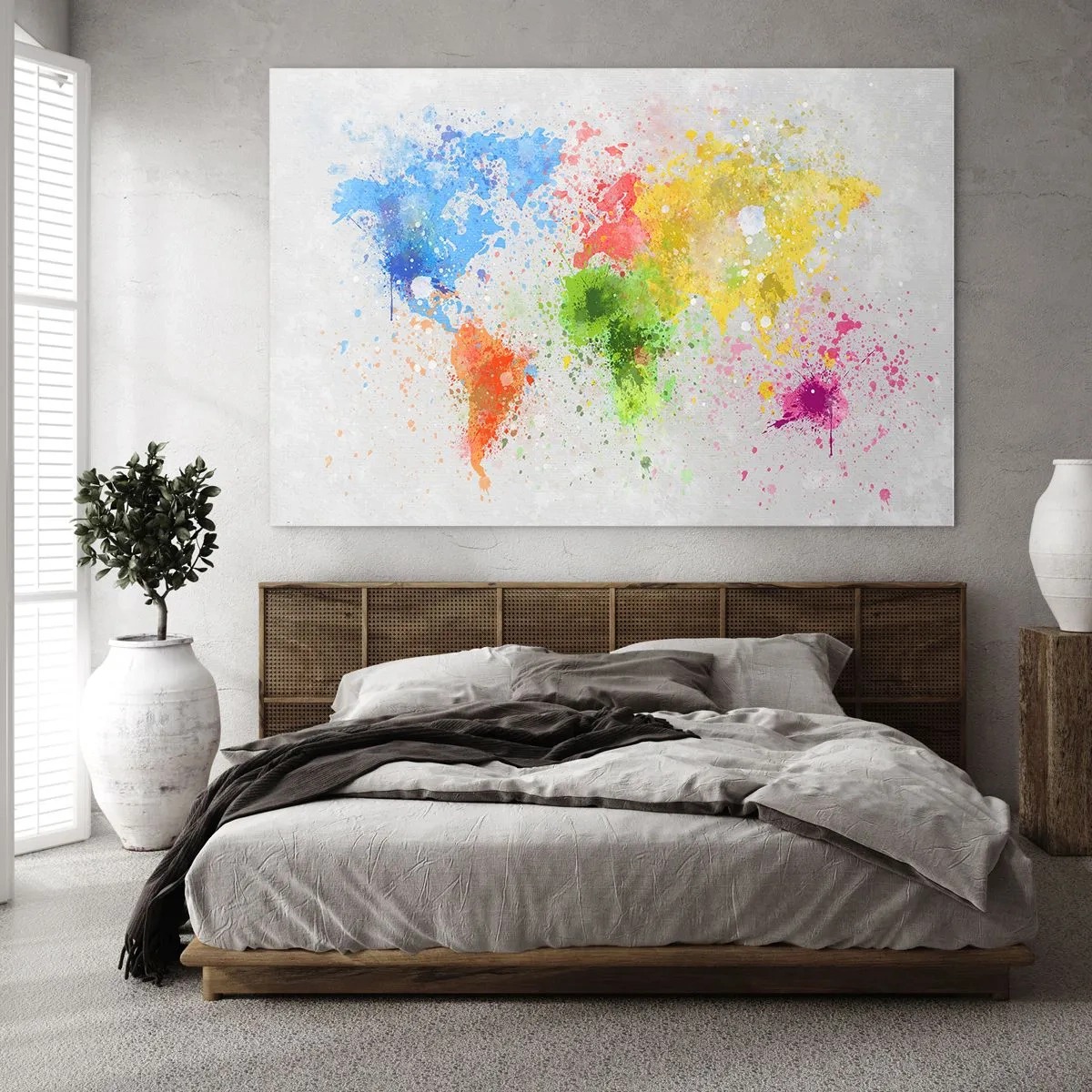 Glass picture - All the Colours of the World - 120x80 cm