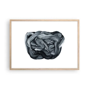 Poster in light oak frame - It's Not So simple - 70x50 cm