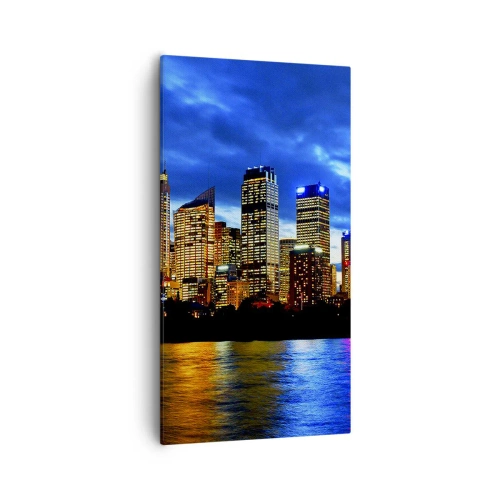 Canvas picture - Night of Lights and Colours - 55x100 cm