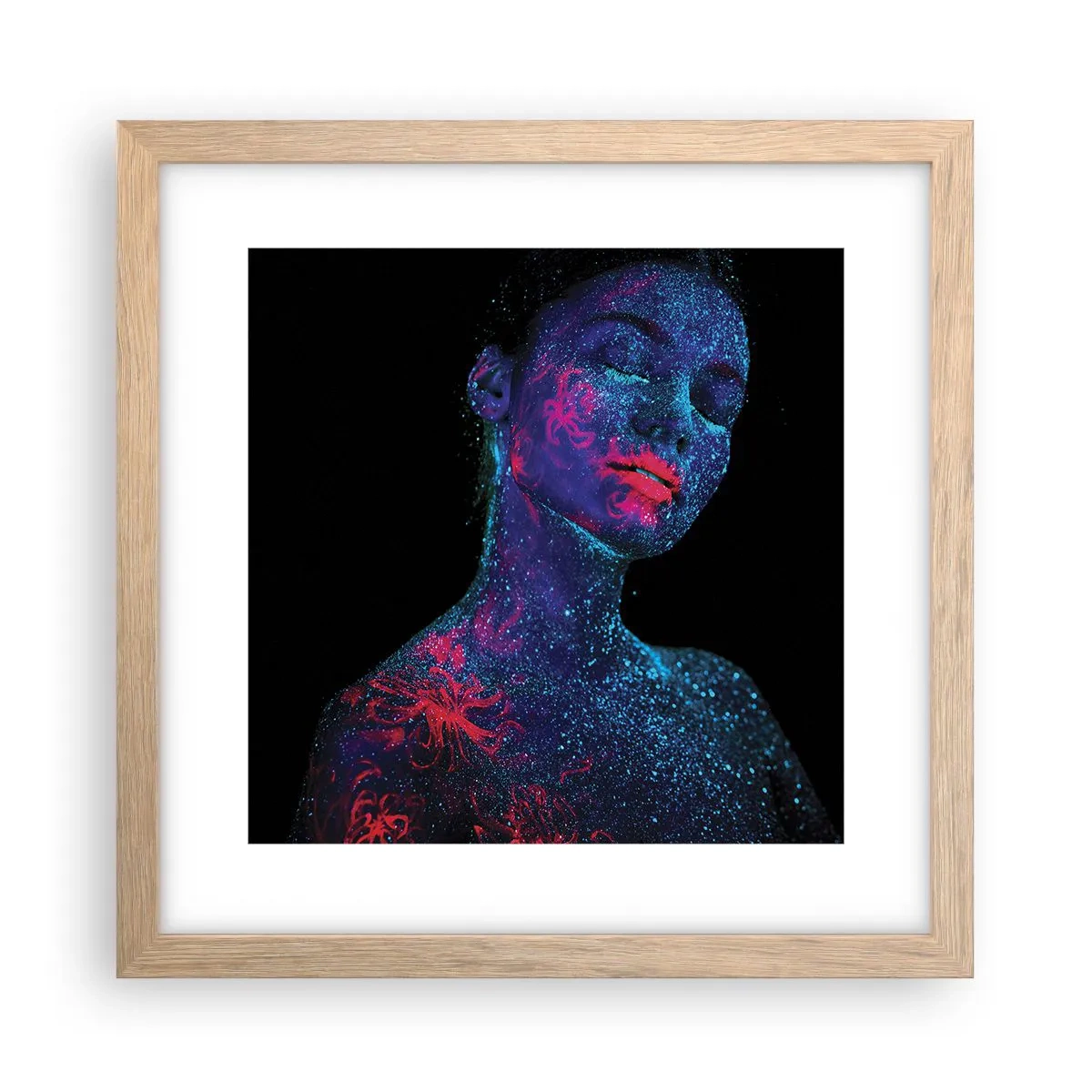 Poster in light oak frame - In Stardust - 30x30 cm