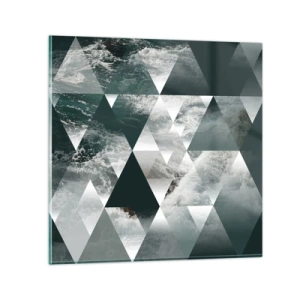 Glass picture - Crystal Perspective - 70x70 cm