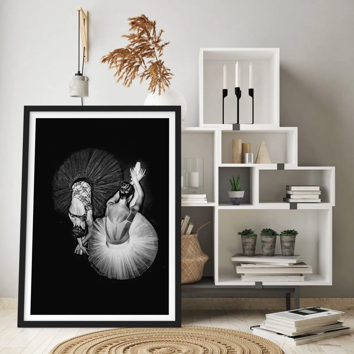 Poster in black frame - Yin and Yang - Ideal Balance - 70x100 cm