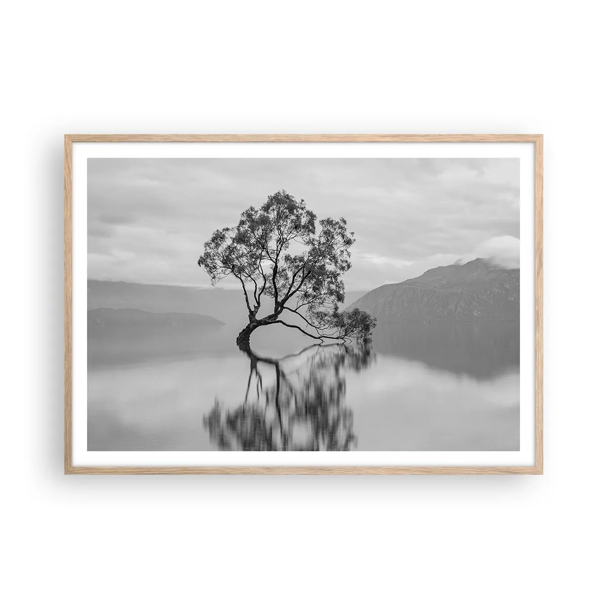 Poster in light oak frame - There Is Such Country - 100x70 cm