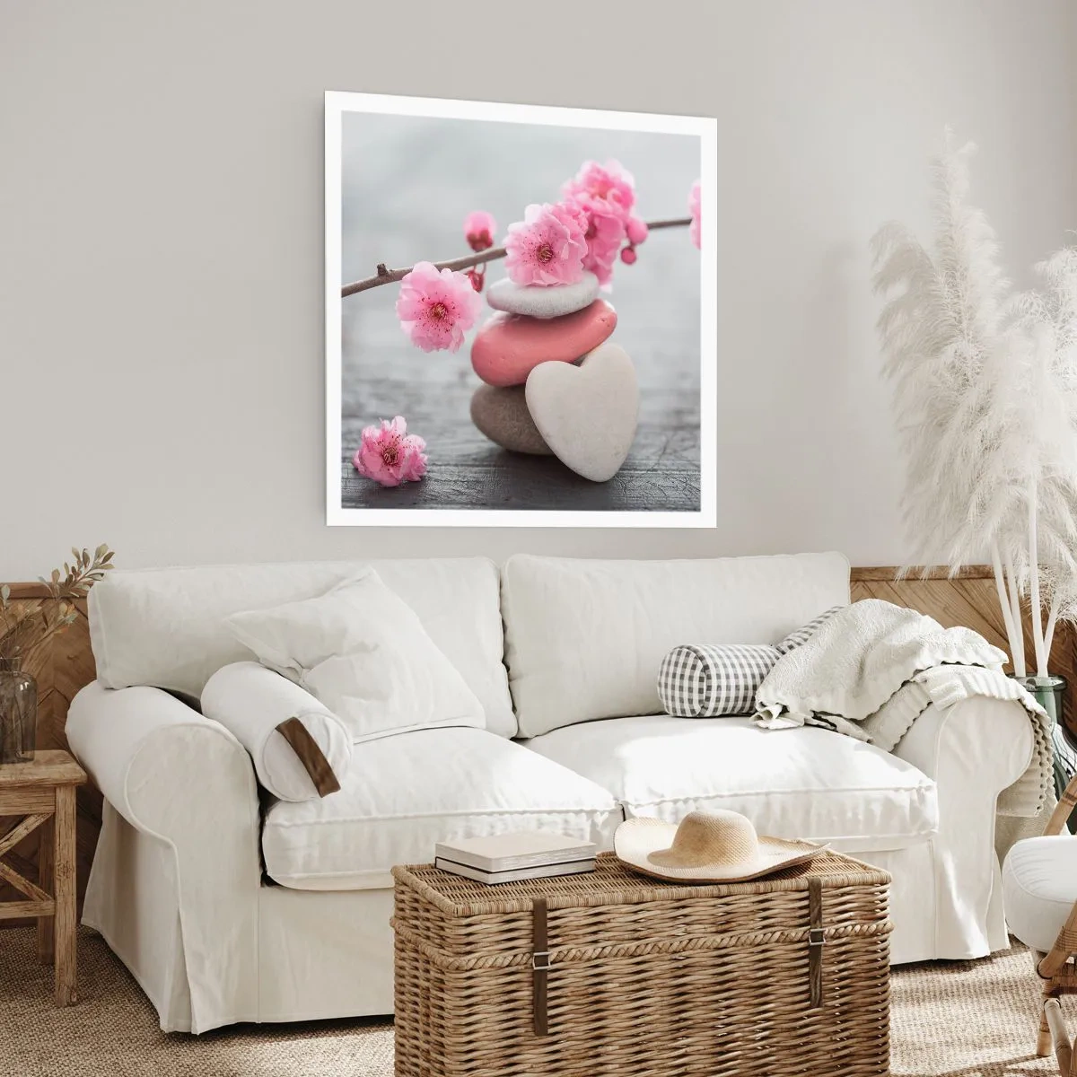Poster - Bliss with Cherry Blossom - 30x30 cm