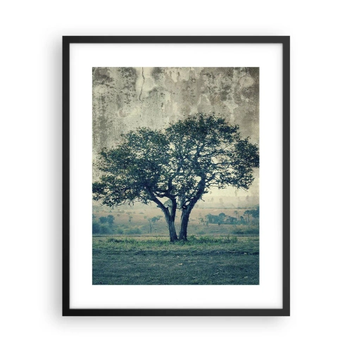 Poster in black frame - Apple Tree in Blue? - 40x50 cm