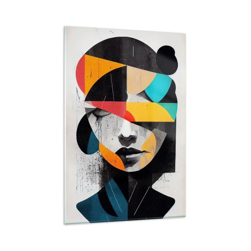 Glass picture - Multicolour Portrait of the Interior - 80x120 cm