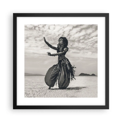 Poster in black frame - Dance of Southern Islands - 40x40 cm