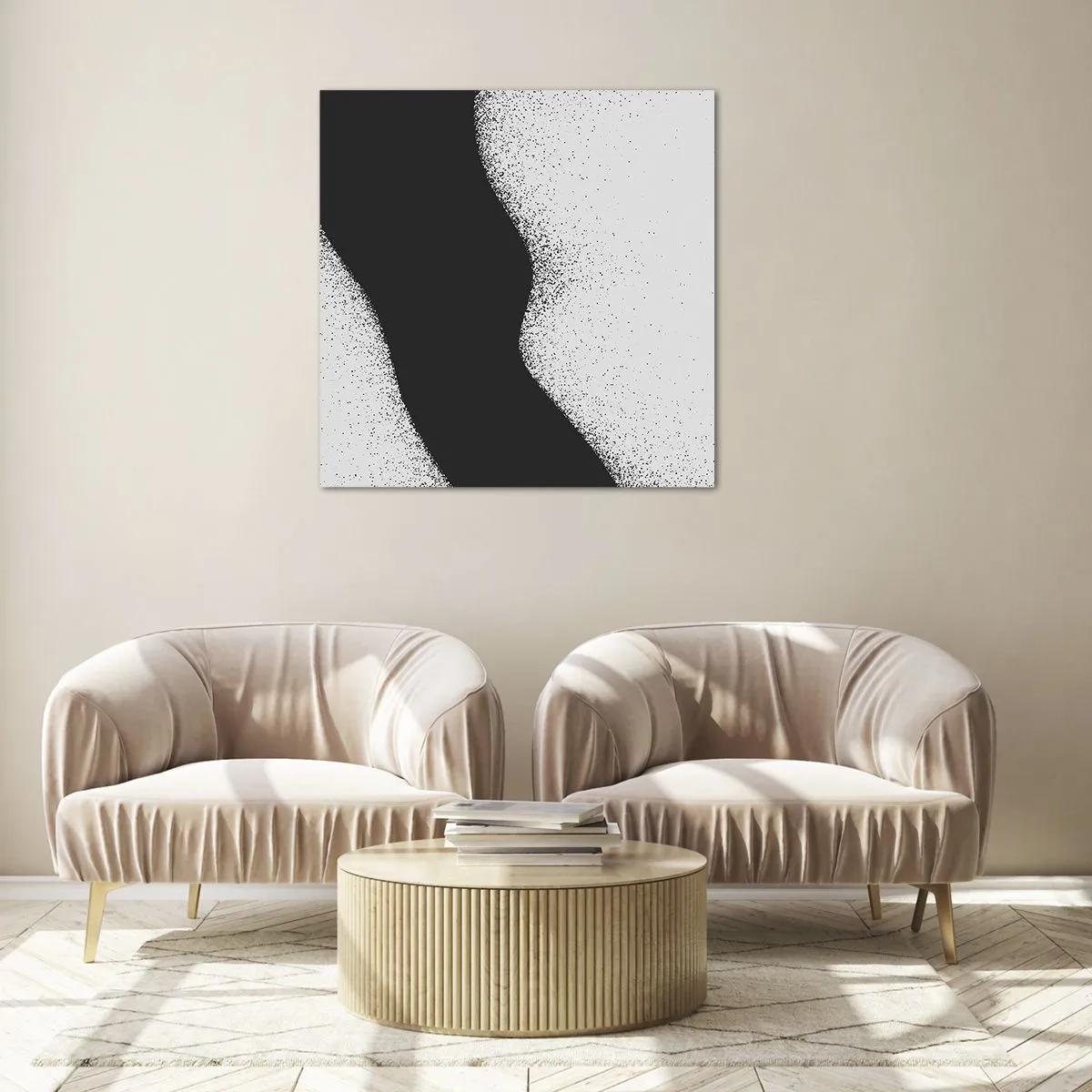 Glass picture - Fluid Balance - 70x70 cm