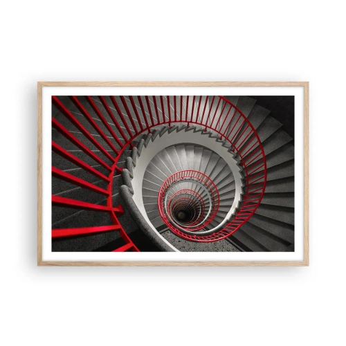 Poster in light oak frame - Games of Architecture - 91x61 cm