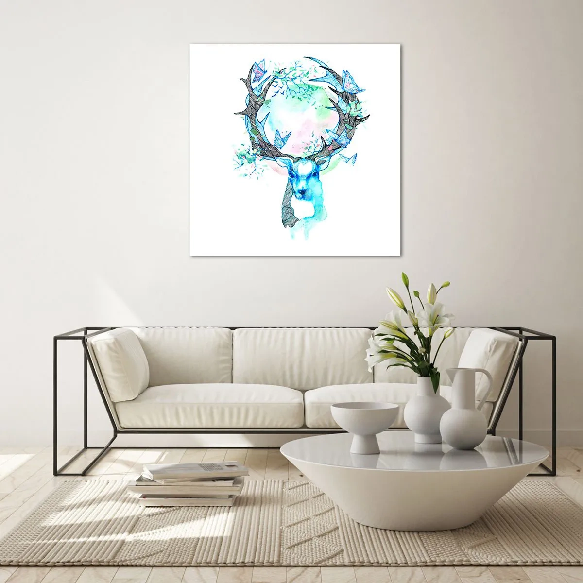 Glass picture - Power and Gentleness of Nature - 60x60 cm
