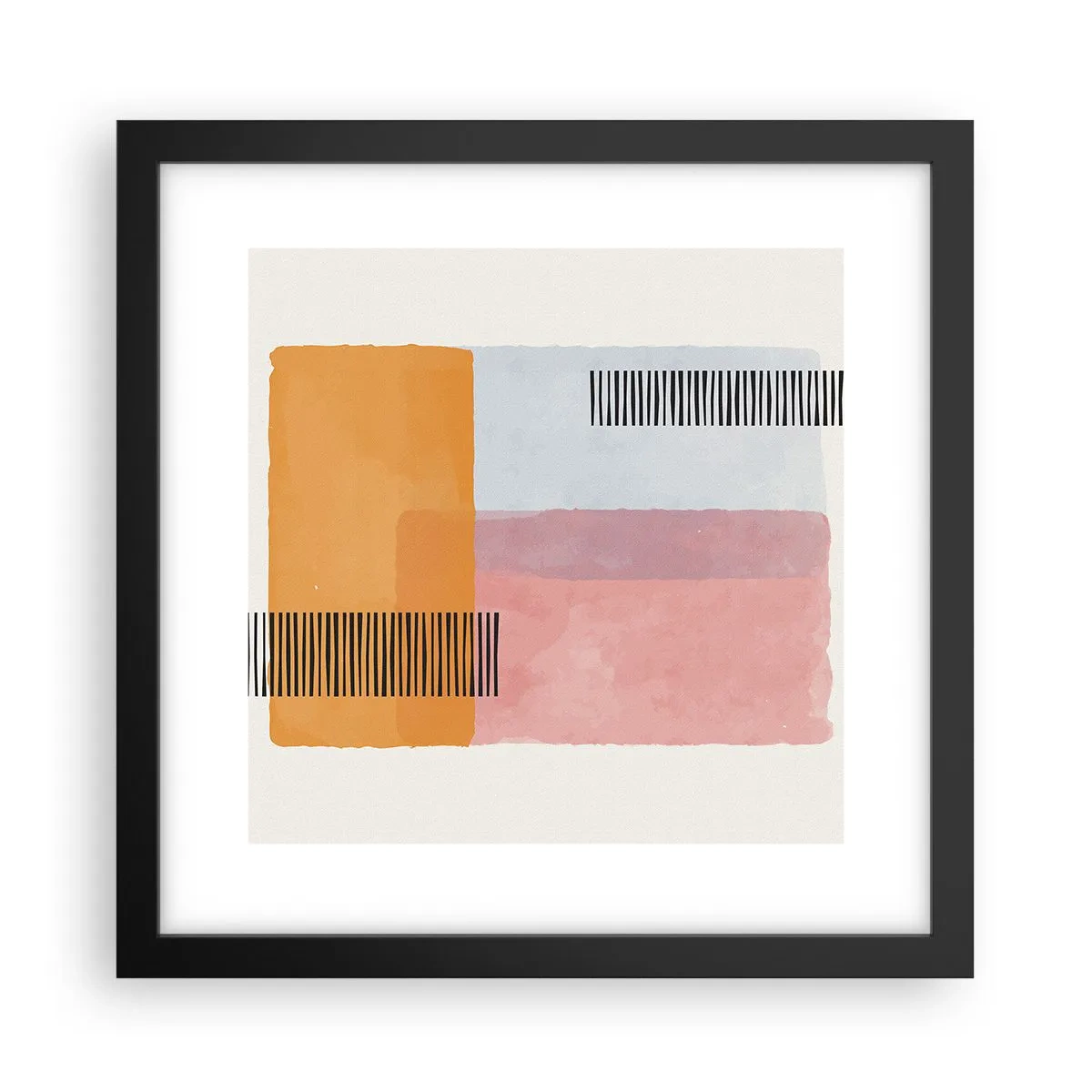 Poster in black frame - From Corner to Corner - 30x30 cm