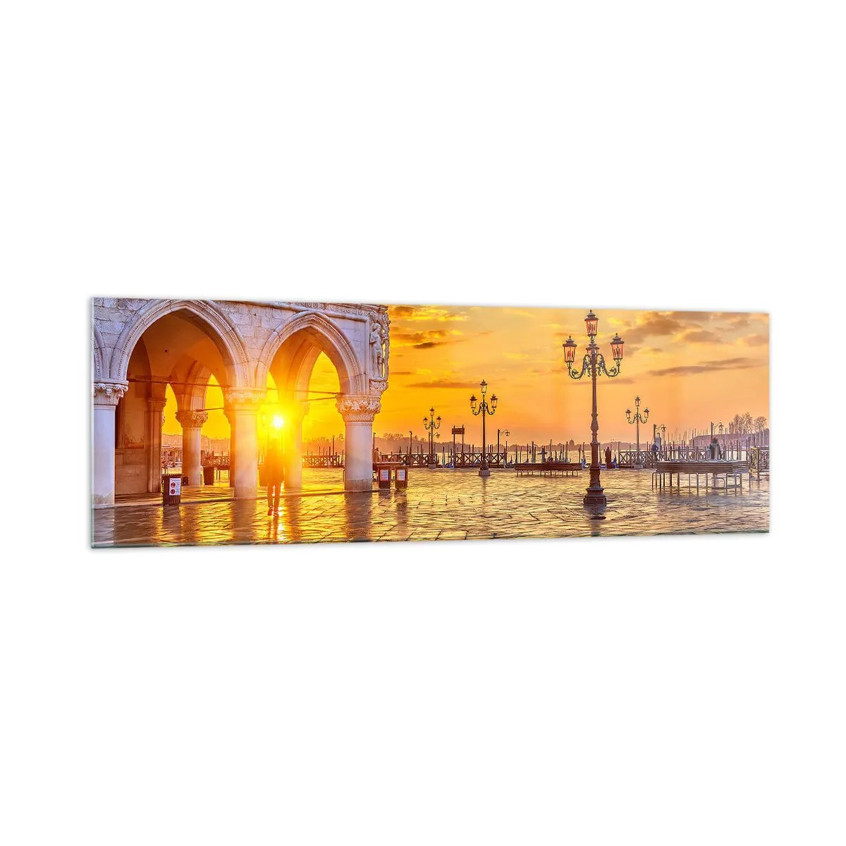 Glass picture - Where Is Everybody? - 160x50 cm