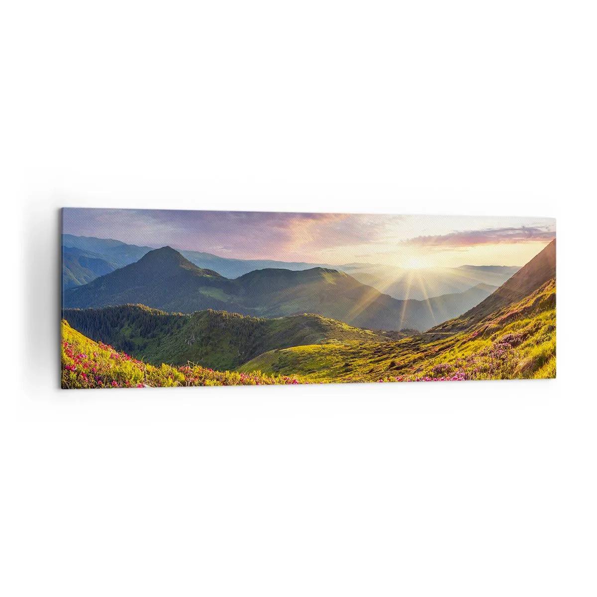 Canvas picture - Freshness of Mountain Morning - 160x50 cm