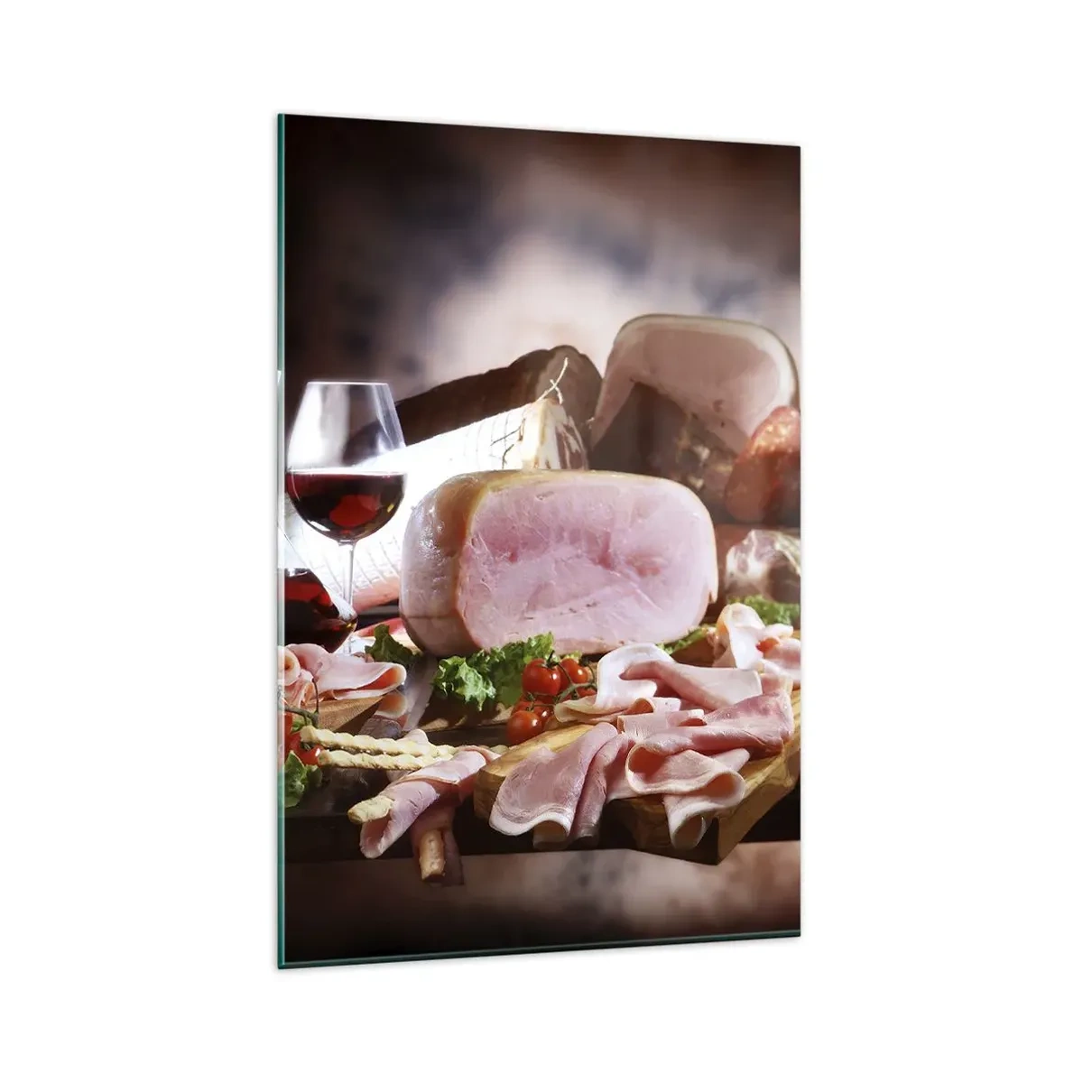 Glass picture - Culinary Dream with a Decanter - 80x120 cm
