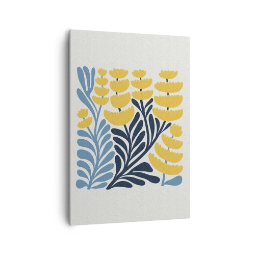 Canvas picture - Sunny Flowerbed - 70x100 cm