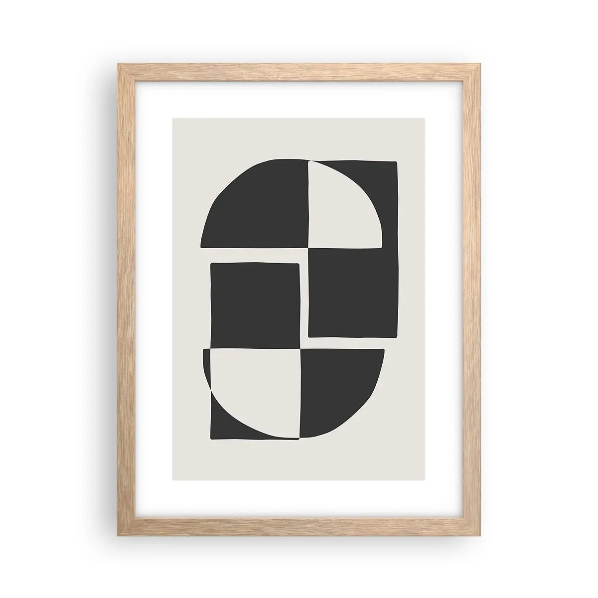 Poster in light oak frame - Antithesis-Synthesis - 30x40 cm
