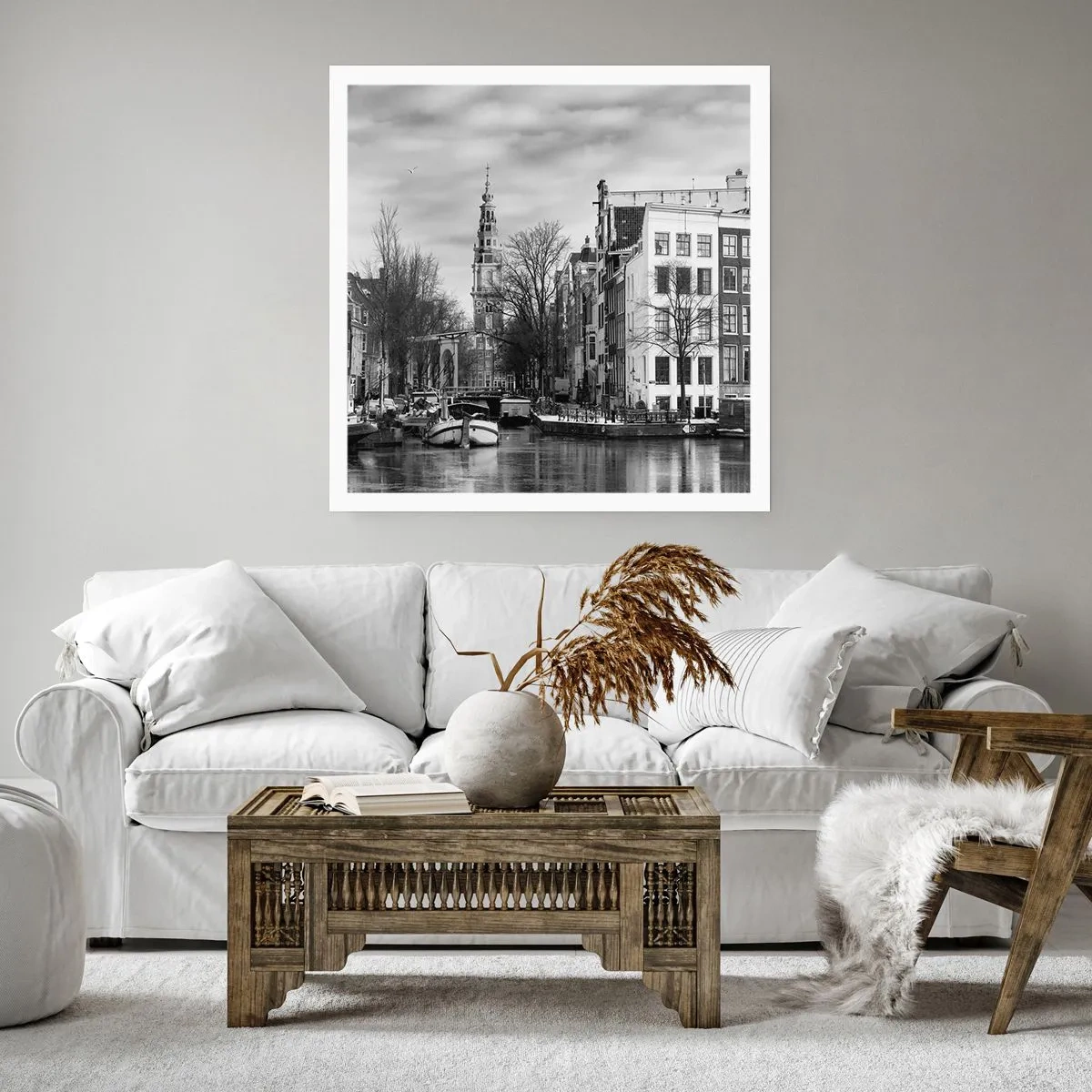 Poster - Amsterdam Atmosphere - 50x50 cm