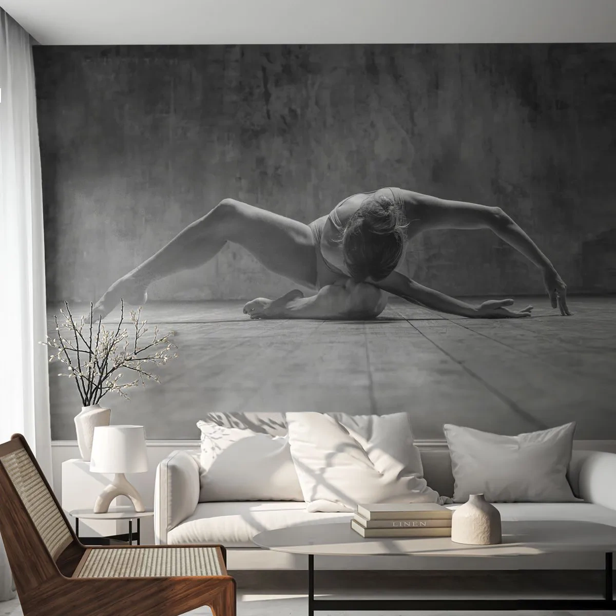 Photo Wallpaper Premium Sand - Found Symmetry - Ballerina, Ballet, Dance - 100x70 cm