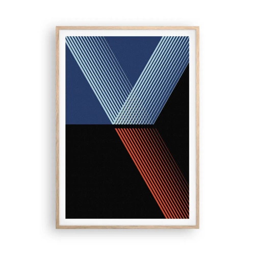 Poster in light oak frame - Simple Story - 70x100 cm