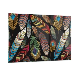 Glass picture - Bird Carnival - 120x80 cm