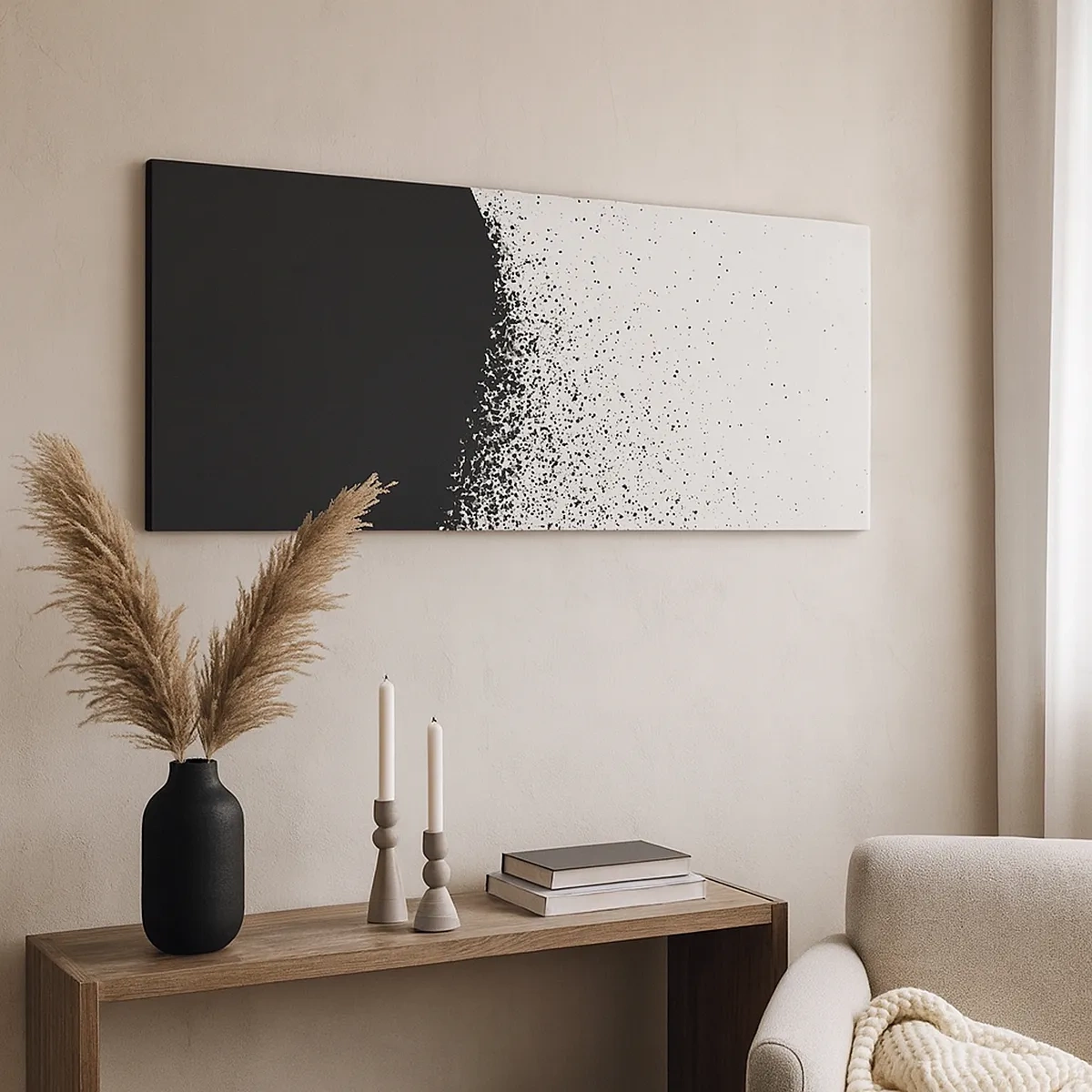 Canvas picture - Movement of Particles - 30x30 cm