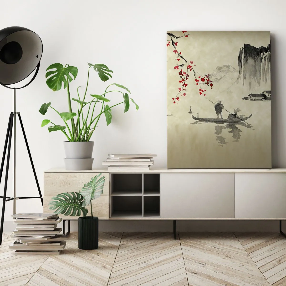 Canvas picture - In Cherry Blossom Country - 45x80 cm