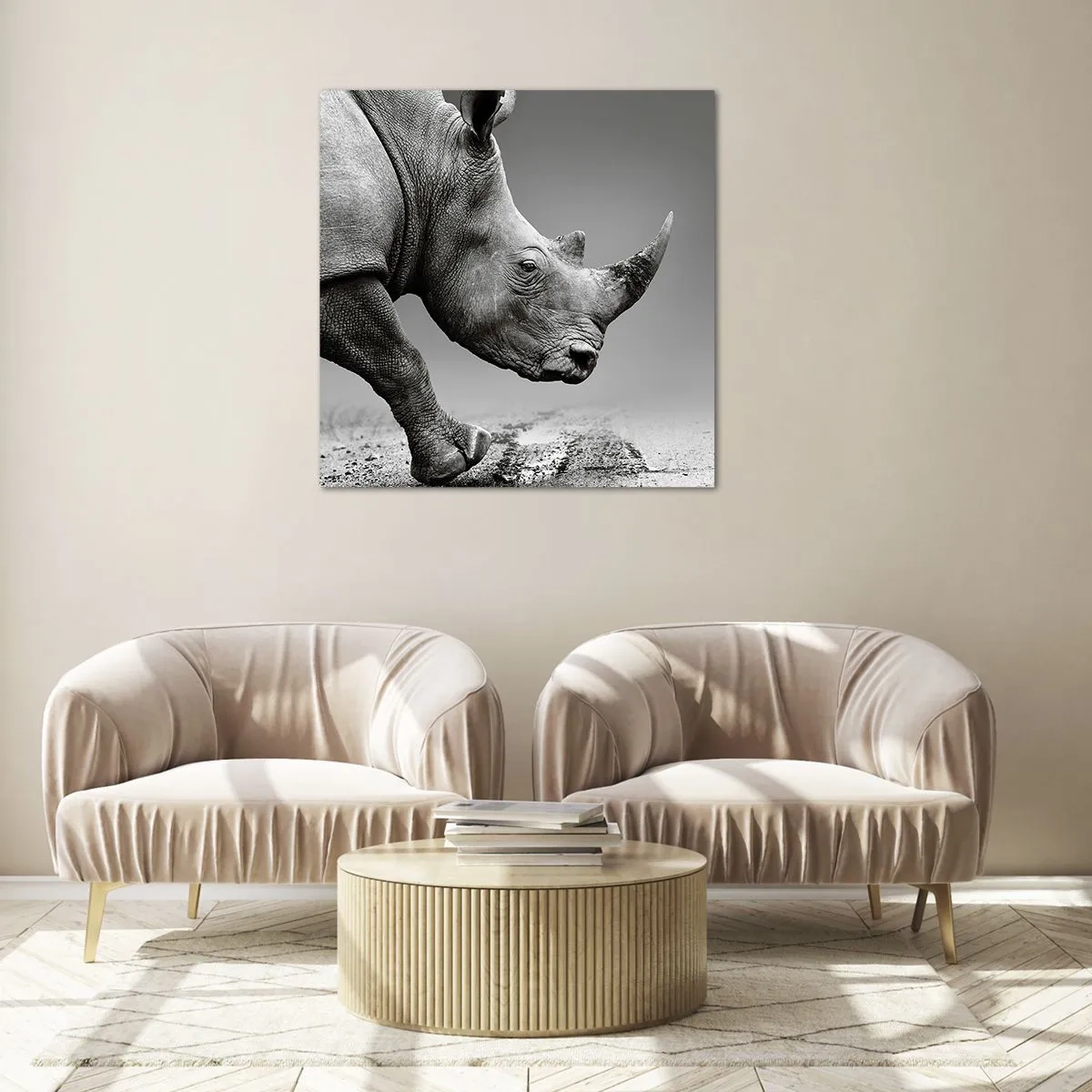 Glass picture - Uncontrolled Power - 50x50 cm