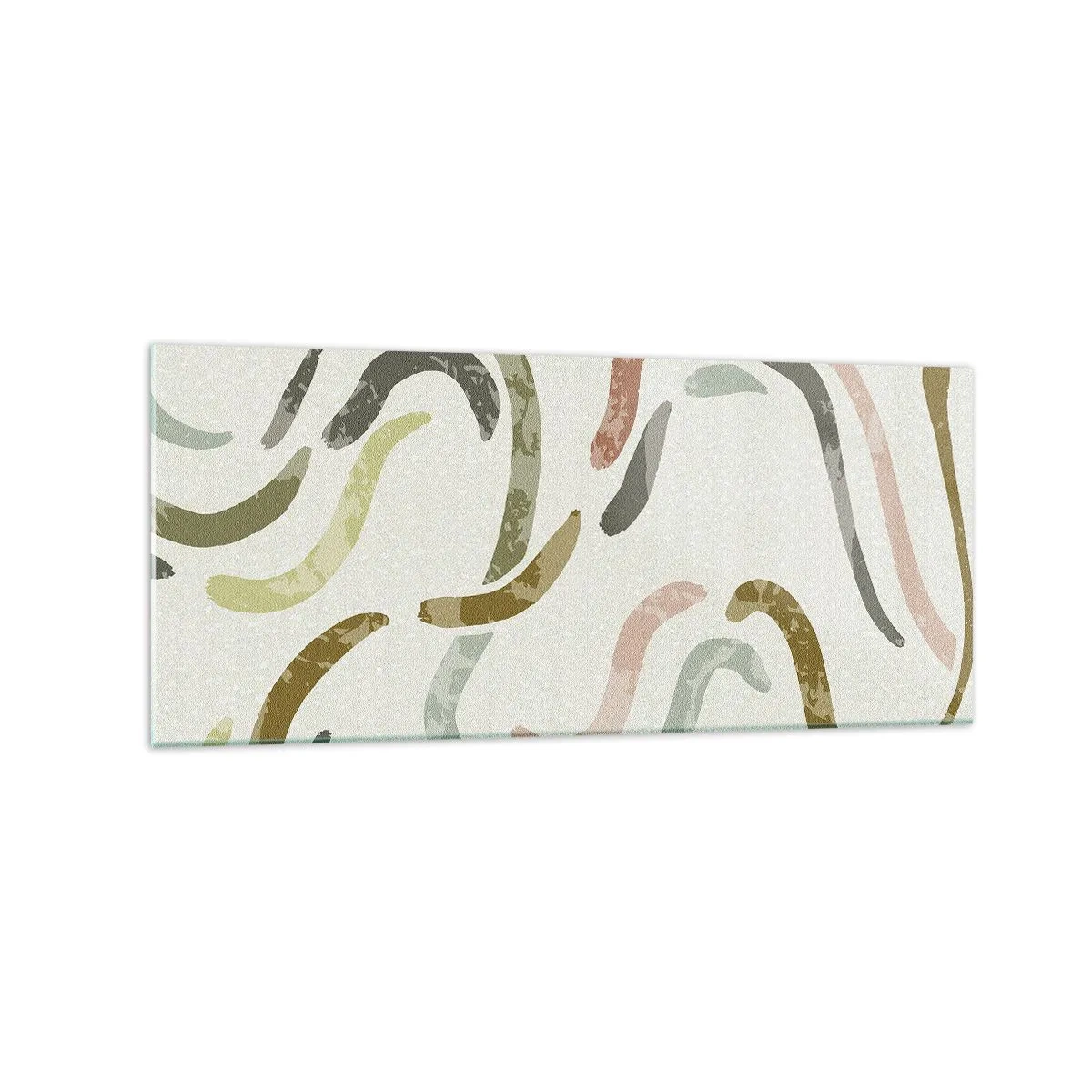 Glass picture - Cheerful Dance of Abstraction - 120x50 cm
