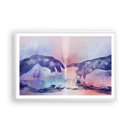 Poster in white frmae - Godly Spark of Life - 91x61 cm