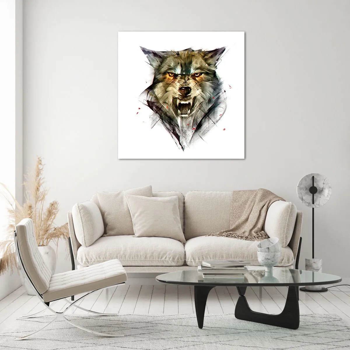 Glass picture - Stand Back! - 40x40 cm