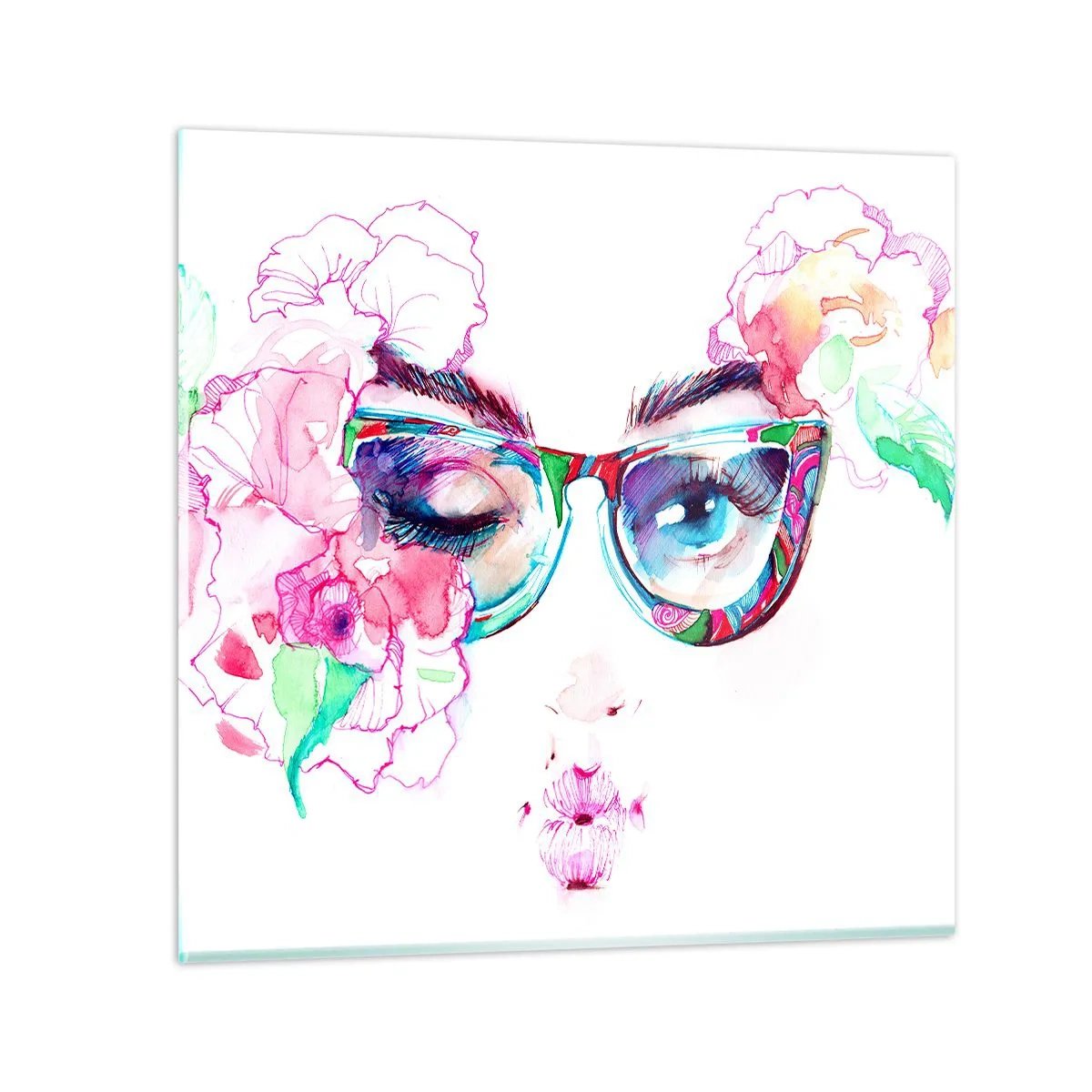 Glass picture - Tempting Promise - 40x40 cm