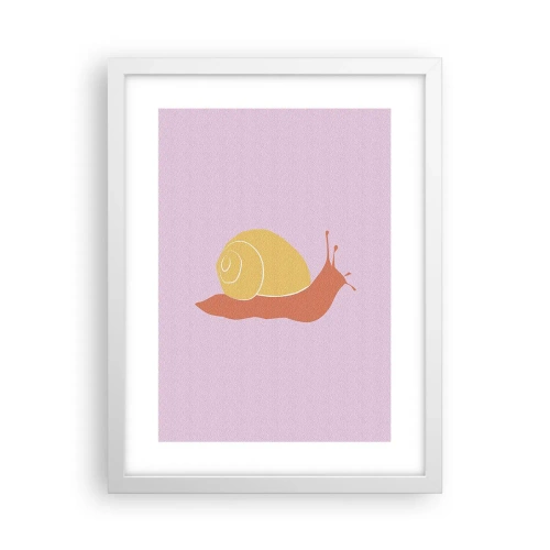 Poster in white frmae - No Rush - 30x40 cm