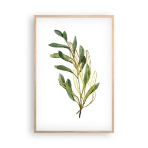 Poster in light oak frame - All that Is Good - 61x91 cm