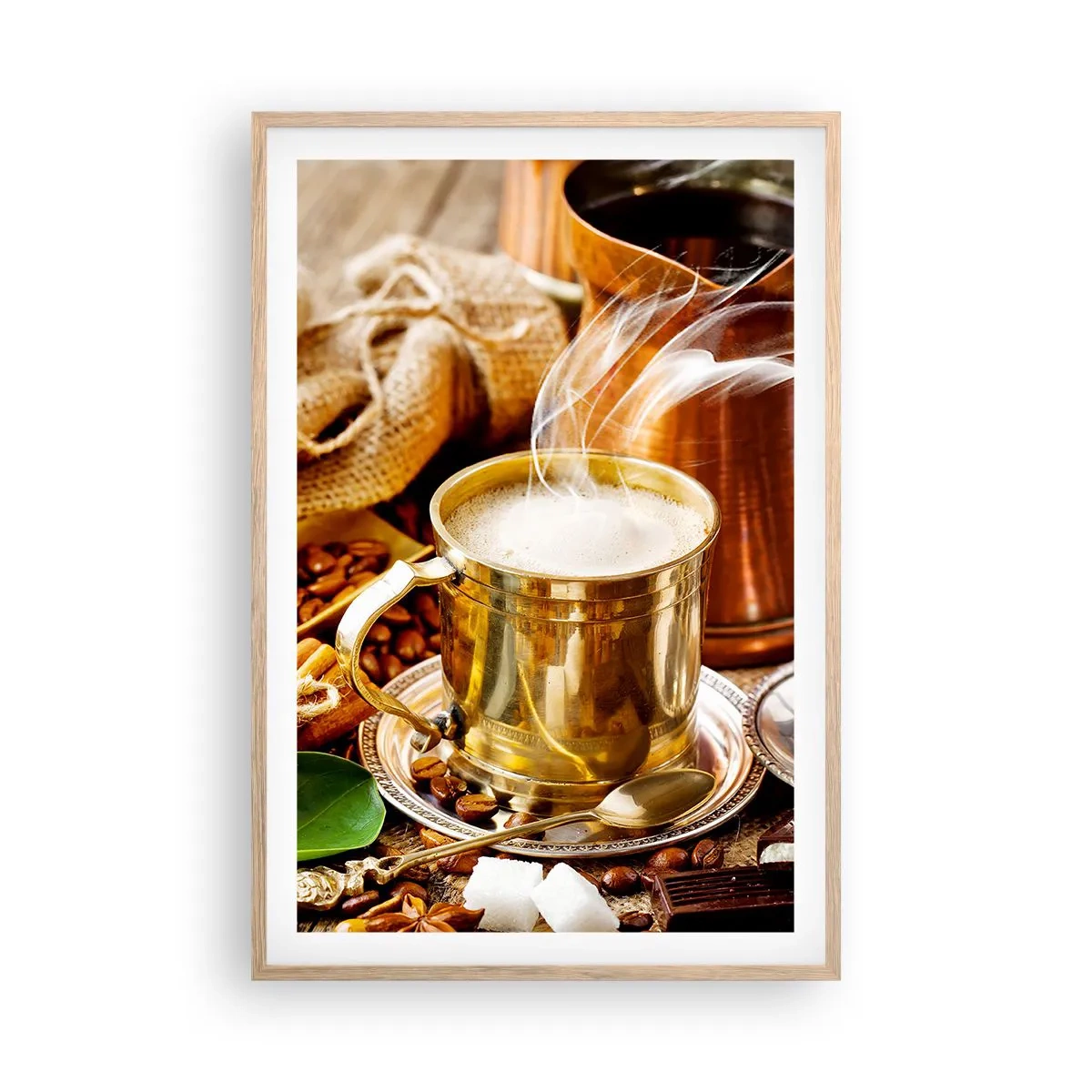 Poster in light oak frame - Have a Nice Day! - 61x91 cm