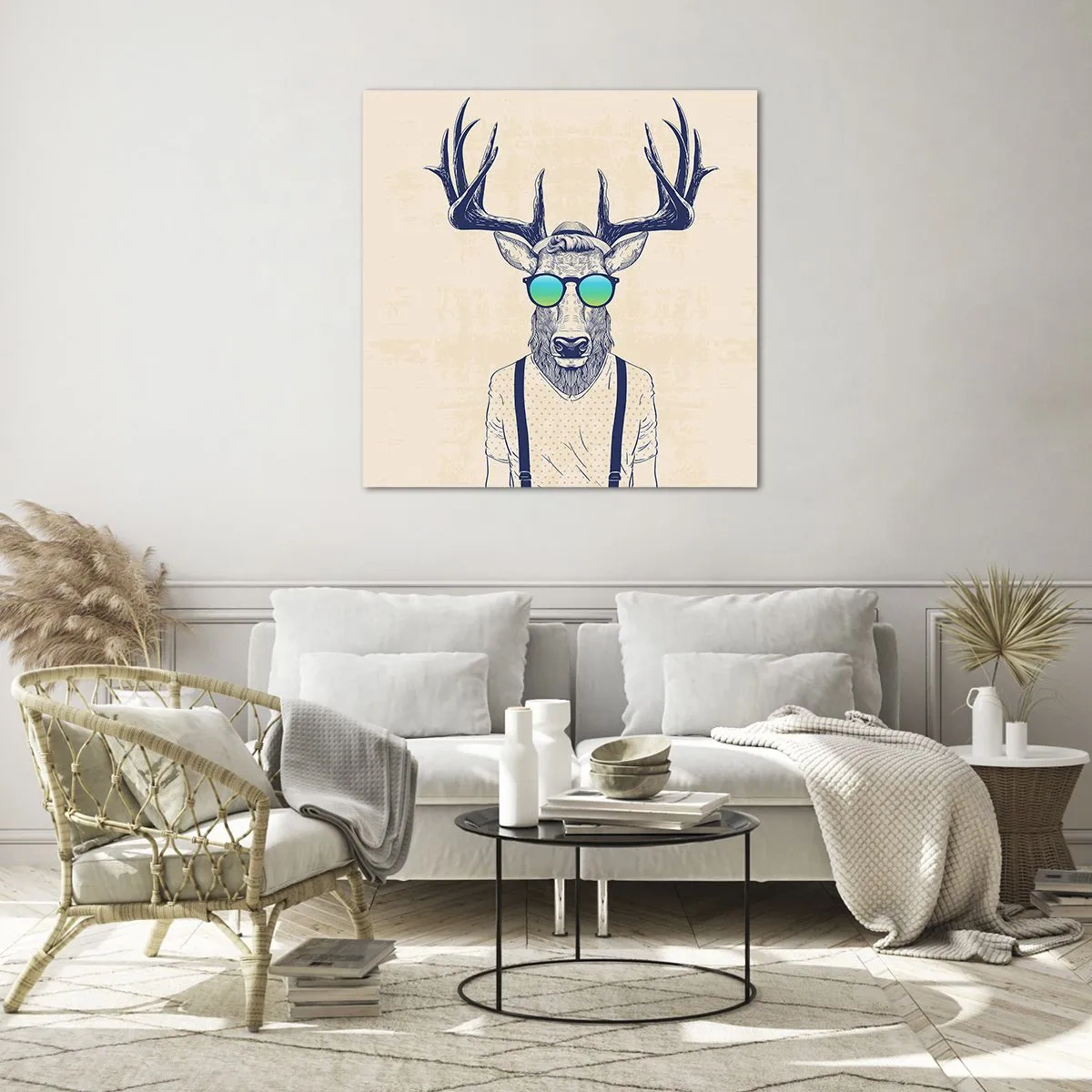 Glass picture - And Who Did You Expect? - 60x60 cm