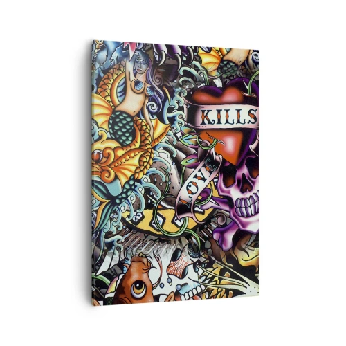 Canvas picture - Dream of a Tattoo Artist - 50x70 cm