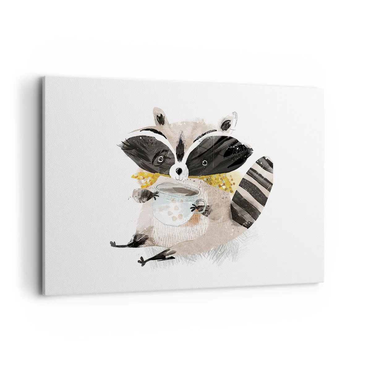Canvas picture - My Friend Raccoon - 100x70 cm