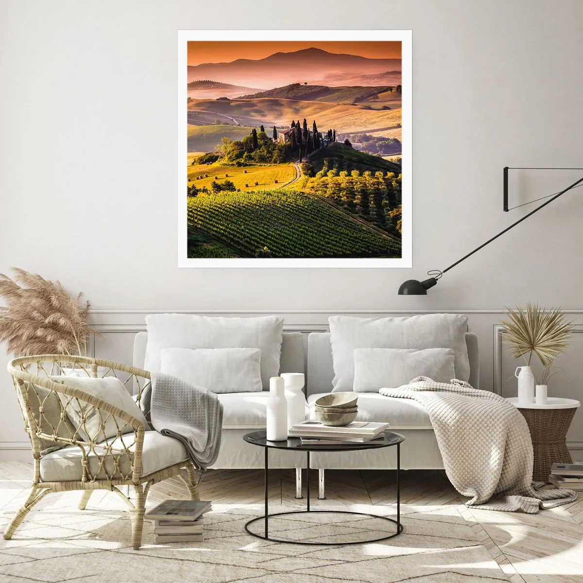 Poster - Arcadia - Tuscan Landscape - 50x50 cm