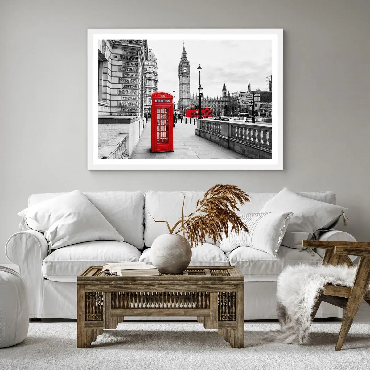 Poster in white frmae - Undoubtedly London - 91x61 cm