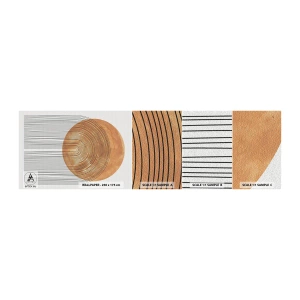 Photo Wallpaper Sample Self-Adhesive Deluxe Sticker - Sunny Composition - Boho, Sun, Minimalism - 100x30 cm