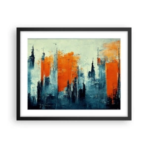 Poster in black frame - Modern Landscape - 50x40 cm
