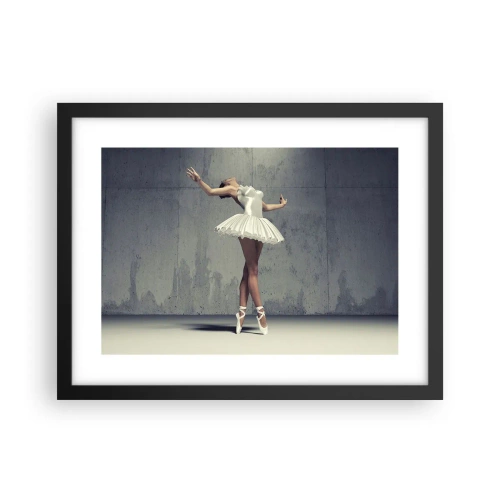 Poster in black frame - Light like a Bird - 40x30 cm