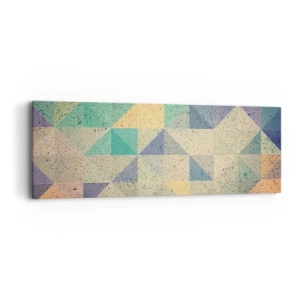Canvas picture - The Republic of Triangles - 90x30 cm