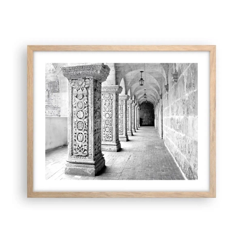 Poster in light oak frame - Where is this Going...? - 50x40 cm