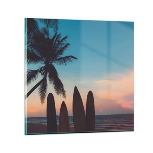 Glass picture - Tomorrow Will Be Fun Too - 40x40 cm