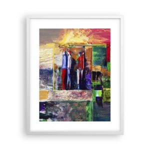 Poster in white frmae - Relations and Emotions - 40x50 cm