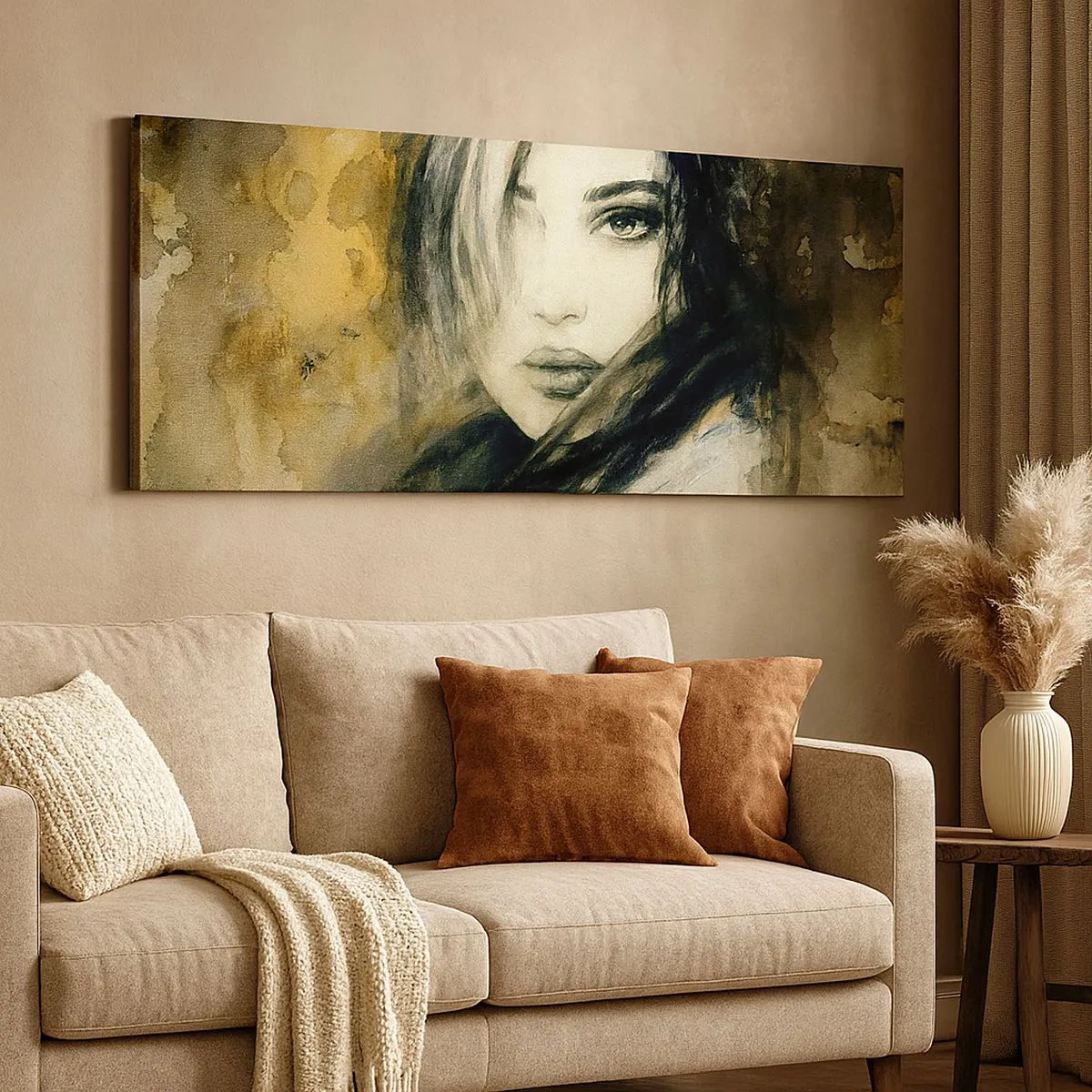 Canvas picture - More Innocent or Sensual? - 100x40 cm