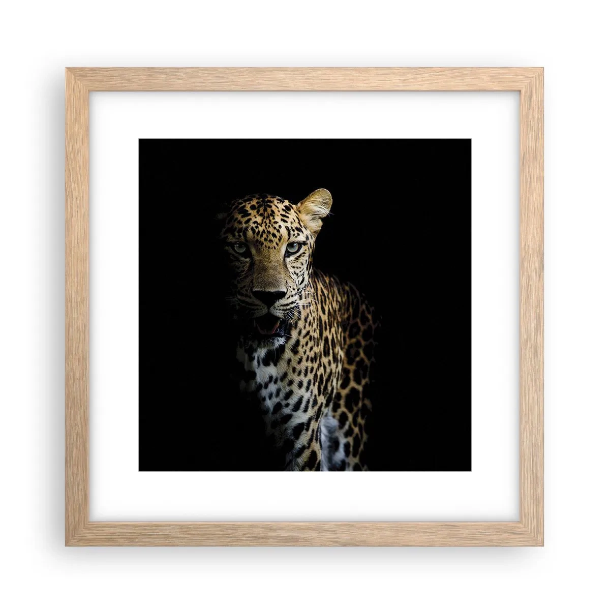 Poster in light oak frame - Dark Beauty - 30x30 cm