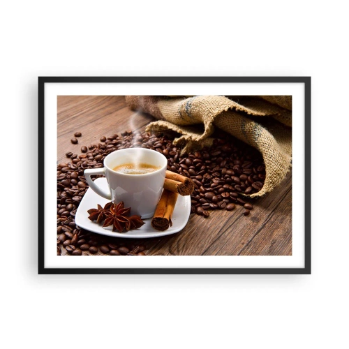 Poster in black frame - Spicy Flavour and Aroma - 70x50 cm